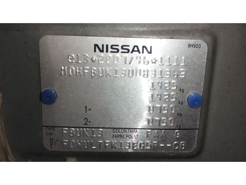Recambio de motor completo para nissan micra iv (k13k, k13kk) 1.2 referencia OEM IAM HR12  