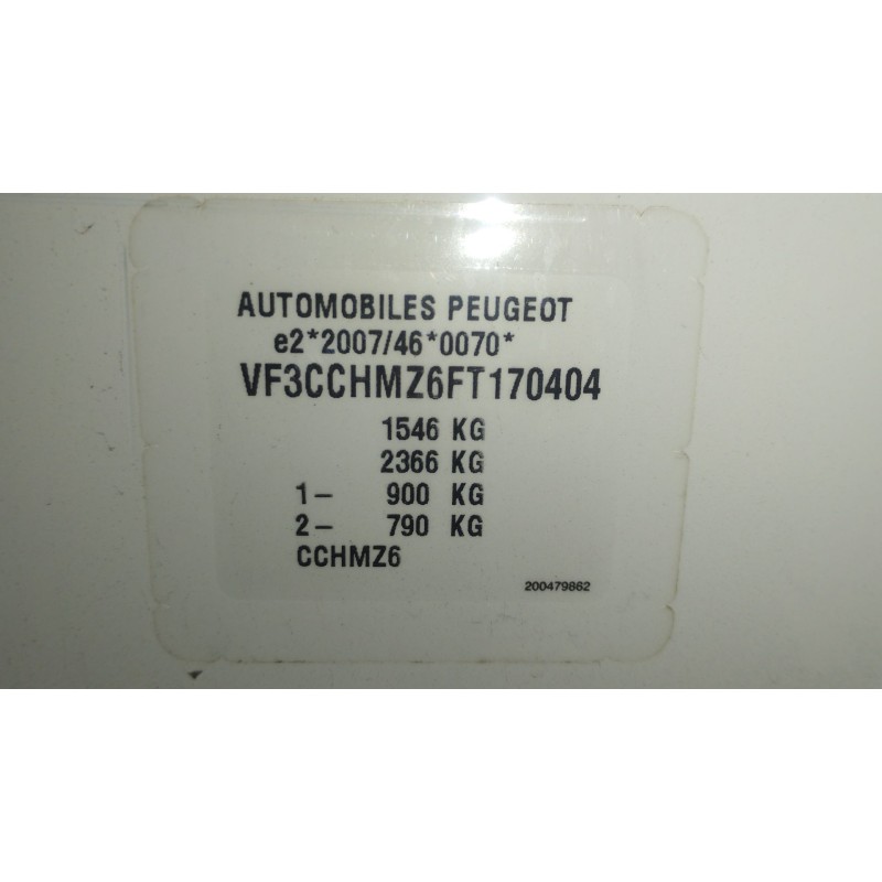 Recambio de motor completo para peugeot 208 i (ca_, cc_) 1.2 puretech 82 referencia OEM IAM HMZ  