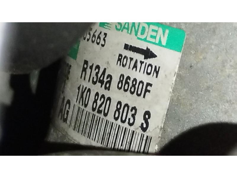 Recambio de compresor aire acondicionado para seat toledo iii (5p2) 2.0 tdi referencia OEM IAM 1K0820803S  