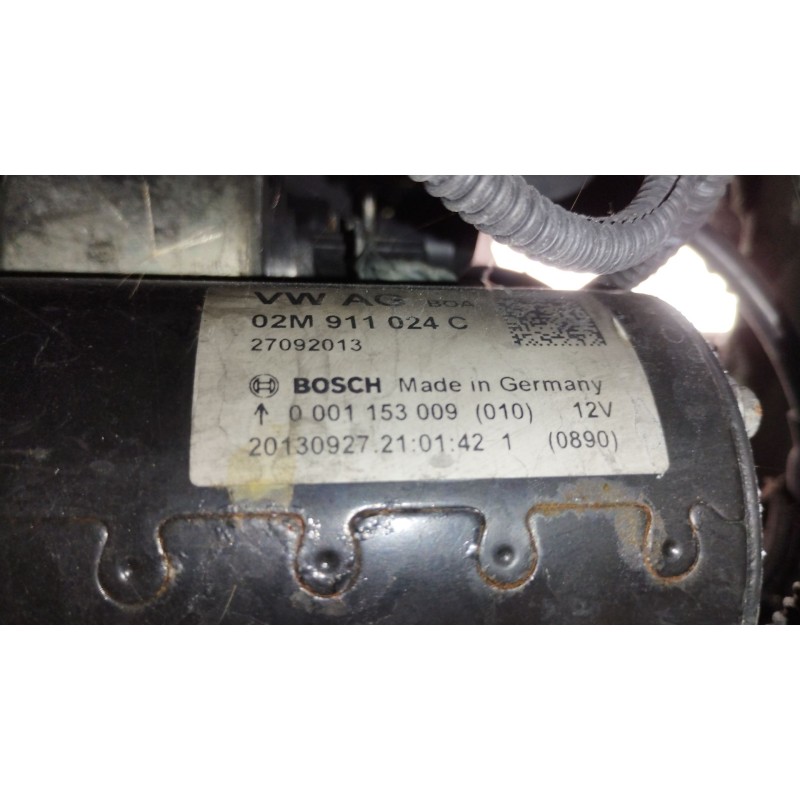 Recambio de motor arranque para skoda superb ii (3t4) 2.0 tdi 16v referencia OEM IAM 02M911024C 0001153009 