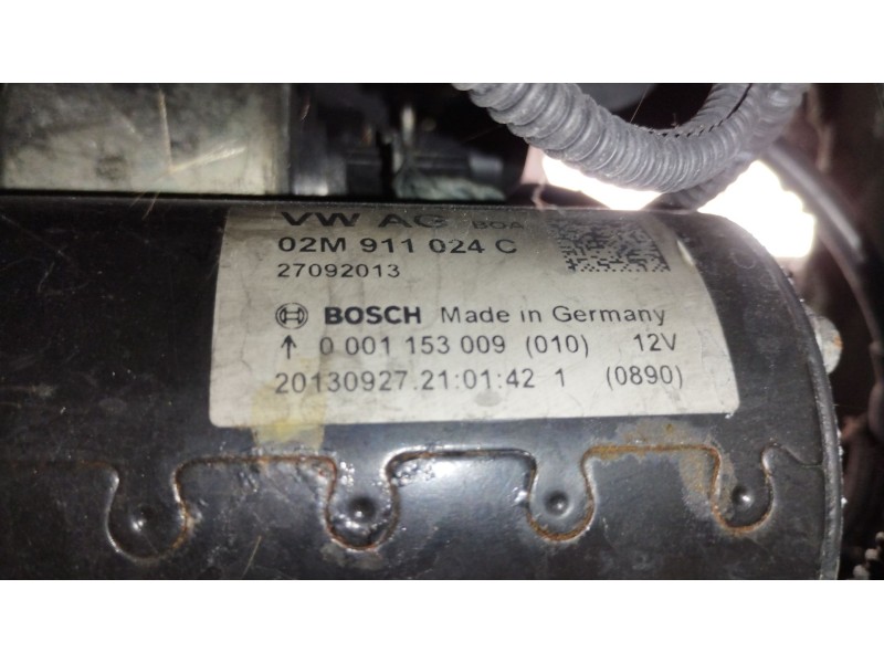 Recambio de motor arranque para skoda superb ii (3t4) 2.0 tdi 16v referencia OEM IAM 02M911024C 0001153009 
