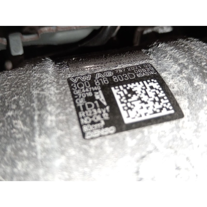 Recambio de compresor aire acondicionado para seat ibiza v (kj1, kjg) 1.0 tsi referencia OEM IAM 3Q0816803D  