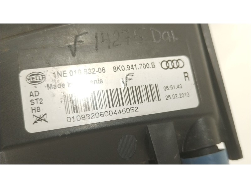 Recambio de faro antiniebla derecho para audi a4 b8 (8k2) 2.0 tdi referencia OEM IAM 8K0941700B 1NE01083206 