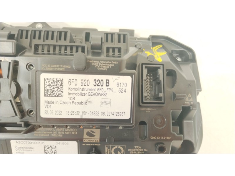 Recambio de cuadro instrumentos para seat ibiza (kj1) fr ib referencia OEM IAM 6F0920320B  