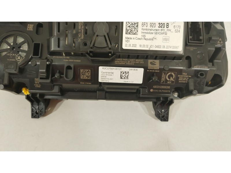 Recambio de cuadro instrumentos para seat ibiza (kj1) fr ib referencia OEM IAM 6F0920320B  