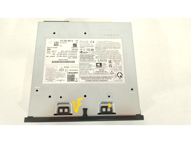 Recambio de sistema navegacion gps para seat ibiza (kj1) fr ib referencia OEM IAM 575035862H  