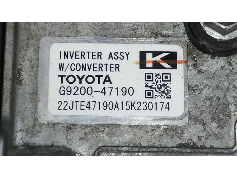 Recambio de convertidor potencia para toyota auris (_e18_) 1.8 hybrid (zwe186_) referencia OEM IAM G920047190  