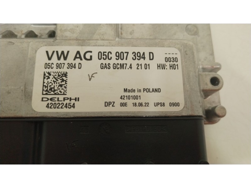 Recambio de centralita motor uce para seat ibiza (kj1) fr ib referencia OEM IAM 05C907394D  