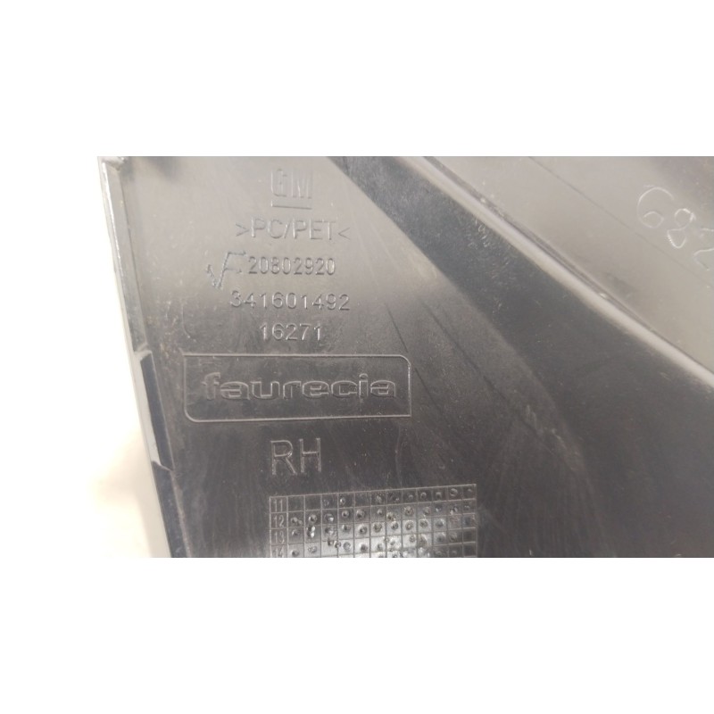 Recambio de rejilla paragolpes derecha para opel zafira tourer c (p12) 1.4 (75) referencia OEM IAM 20802920 341601492 