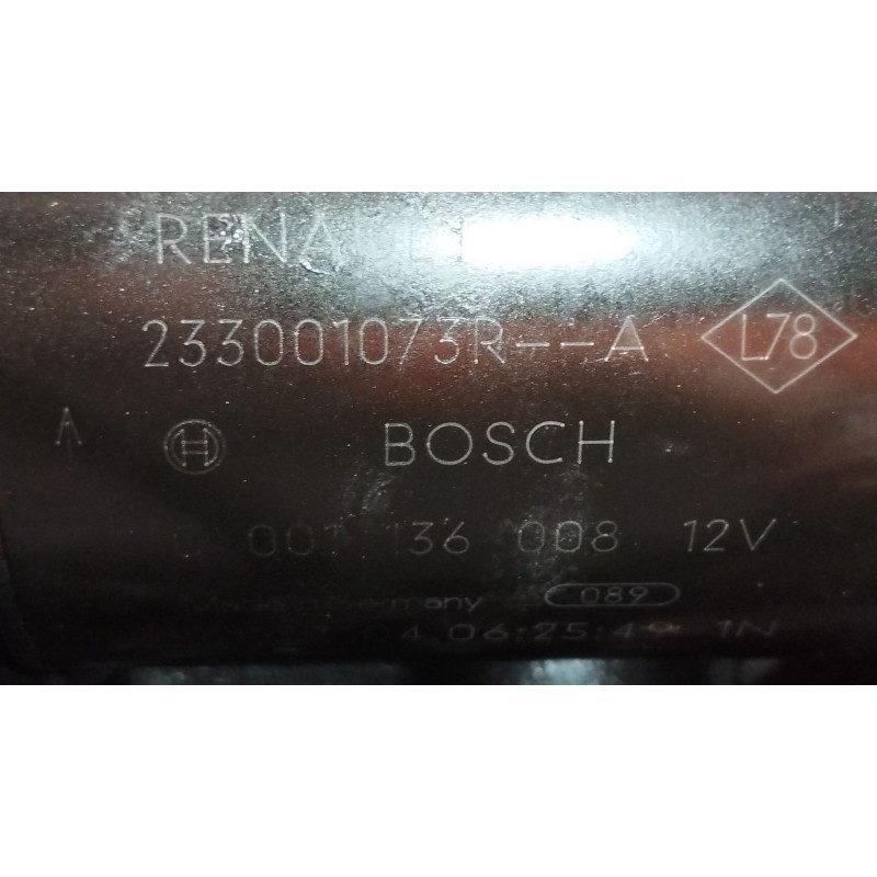 Recambio de motor arranque para renault clio iv (bh_) 1.5 dci 90 referencia OEM IAM 233001073R 0001136008 