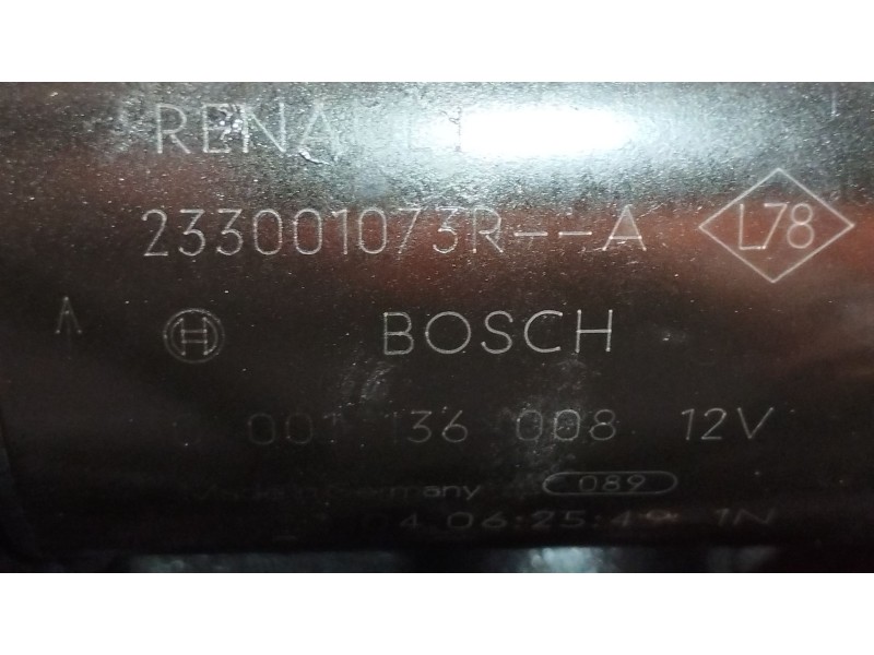 Recambio de motor arranque para renault clio iv (bh_) 1.5 dci 90 referencia OEM IAM 233001073R 0001136008 