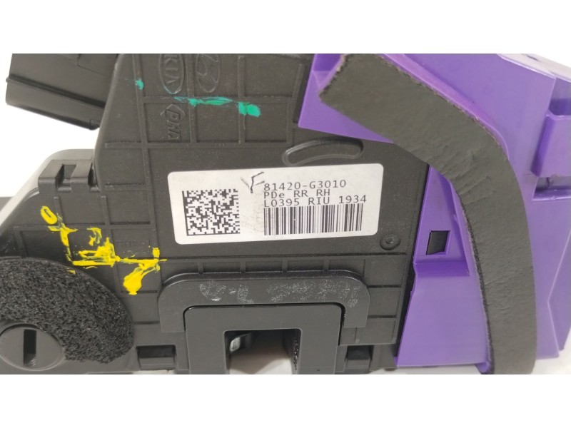 Recambio de cerradura puerta trasera derecha para hyundai i30 (pde, pd, pden) 1.5 referencia OEM IAM 81420G3010  
