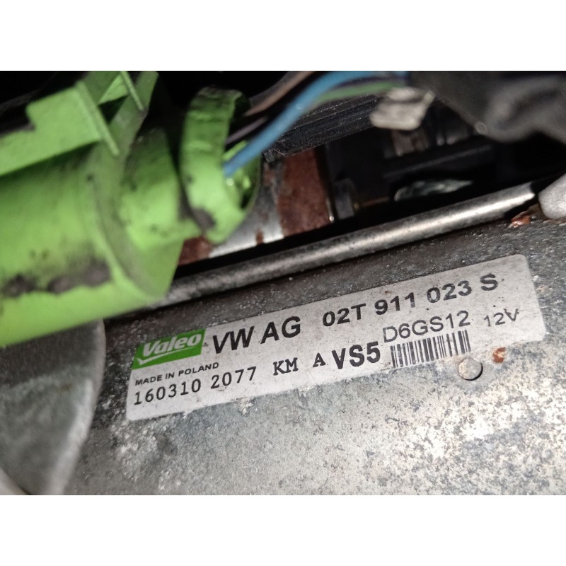 Recambio de motor arranque para volkswagen polo v (6r1, 6c1) 1.2 tsi referencia OEM IAM 02T911023S D6GS12 