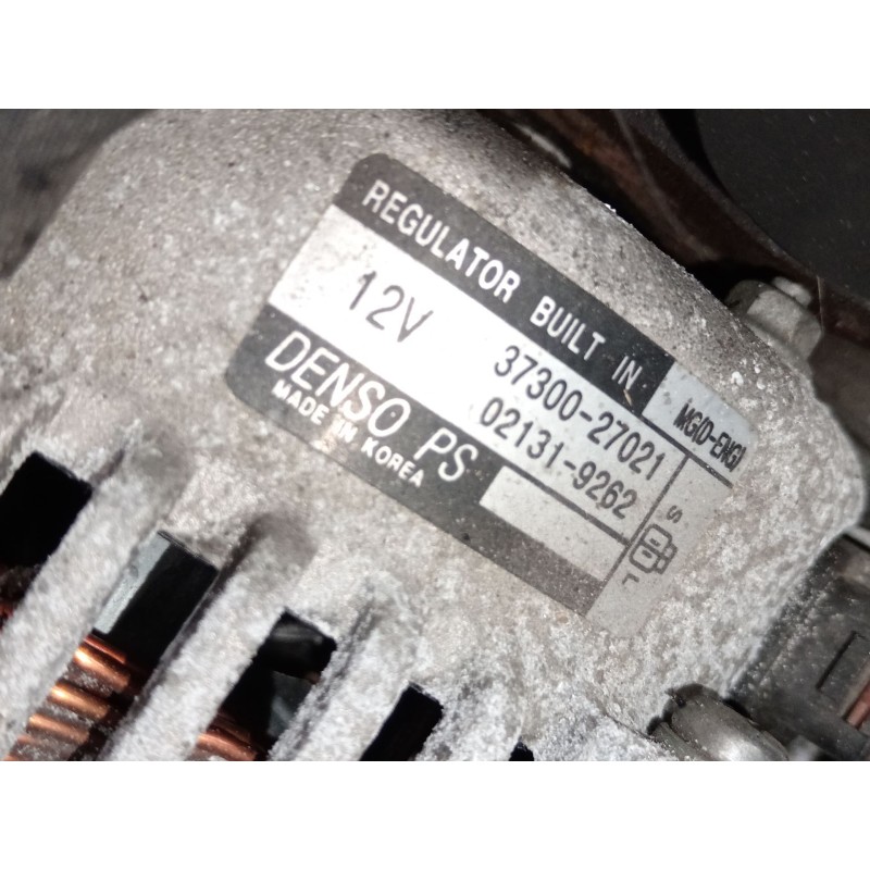 Recambio de alternador para kia carens iii monospace (un) 2.0 crdi 115 referencia OEM IAM 3730027021 021319262 