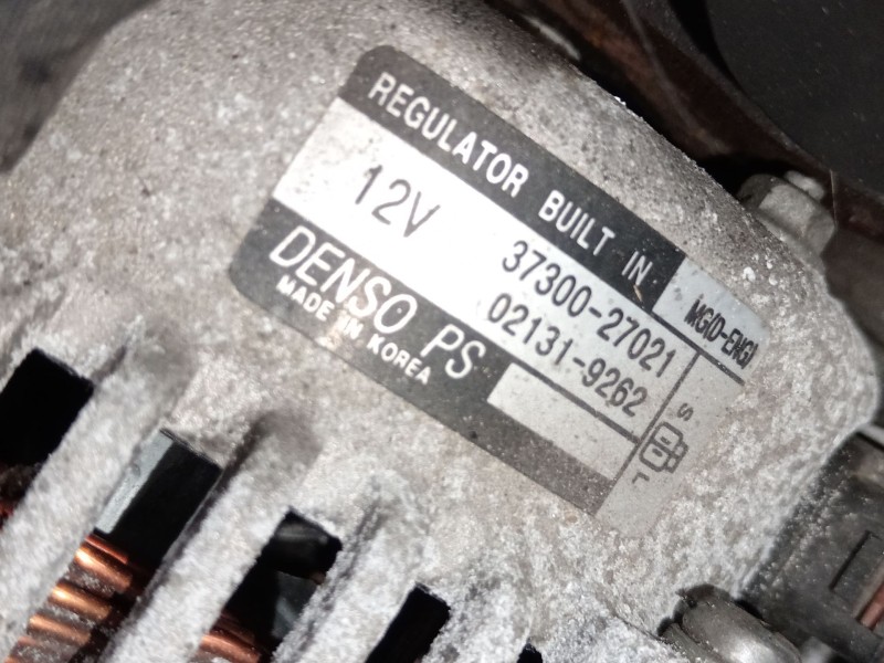 Recambio de alternador para kia carens iii monospace (un) 2.0 crdi 115 referencia OEM IAM 3730027021 021319262 