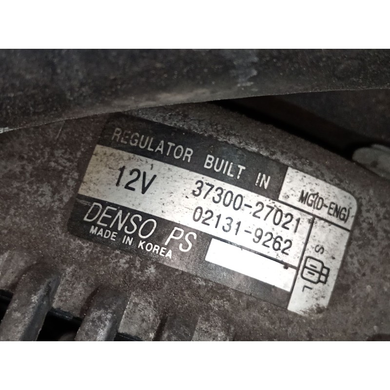 Recambio de alternador para kia carens iii monospace (un) 2.0 crdi 140 referencia OEM IAM 3730027021 021319262 