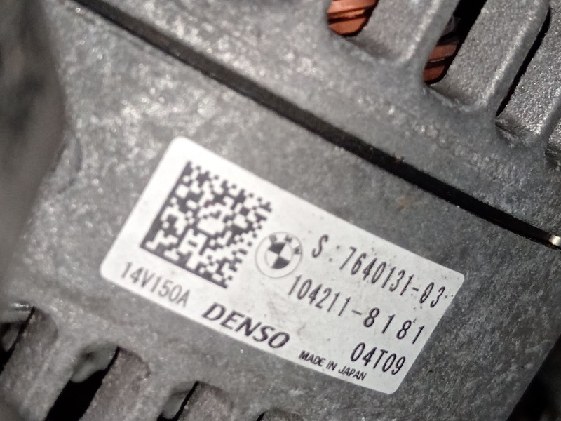 Recambio de alternador para mini mini (f55) cooper referencia OEM IAM 1042118181 764013103 