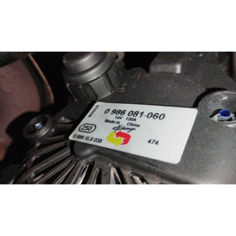 Recambio de alternador para kia cee´d hatchback (ed) 1.6 crdi 115 referencia OEM IAM 0986081060 0986XL8038 