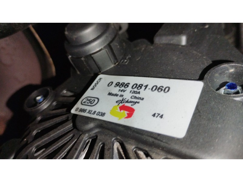 Recambio de alternador para kia cee´d hatchback (ed) 1.6 crdi 115 referencia OEM IAM 0986081060 0986XL8038 