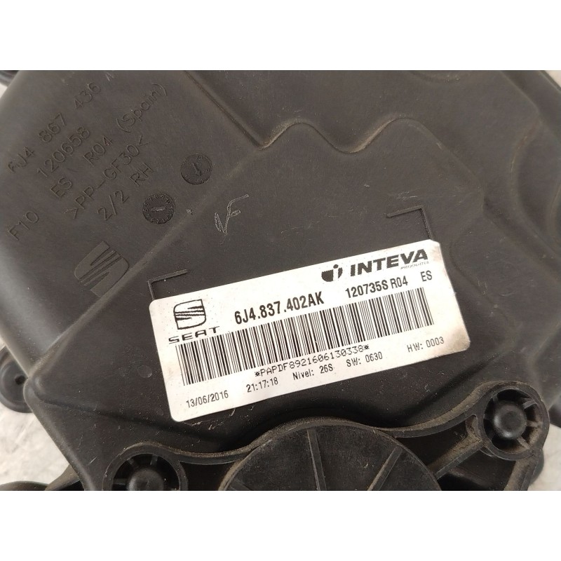 Recambio de elevalunas delantero derecho para seat ibiza iv (6j5, 6p1) 1.2 tsi referencia OEM IAM 6J4837402AK 6R0959802ED 