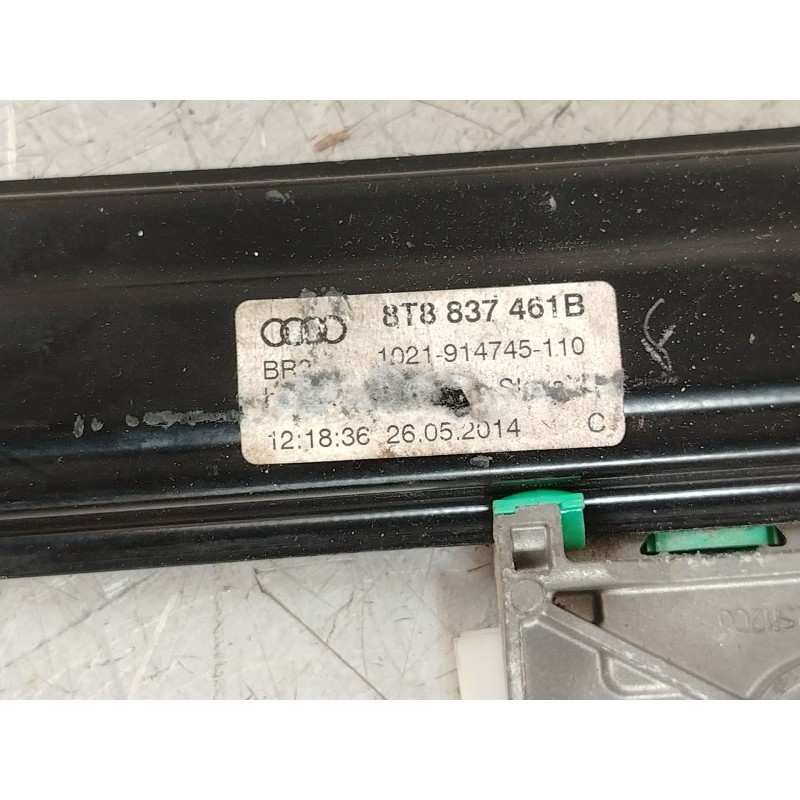 Recambio de elevalunas delantero izquierdo para audi a5 sportback (8ta) 3.0 tdi referencia OEM IAM 8T8837461B 8T0959801B 