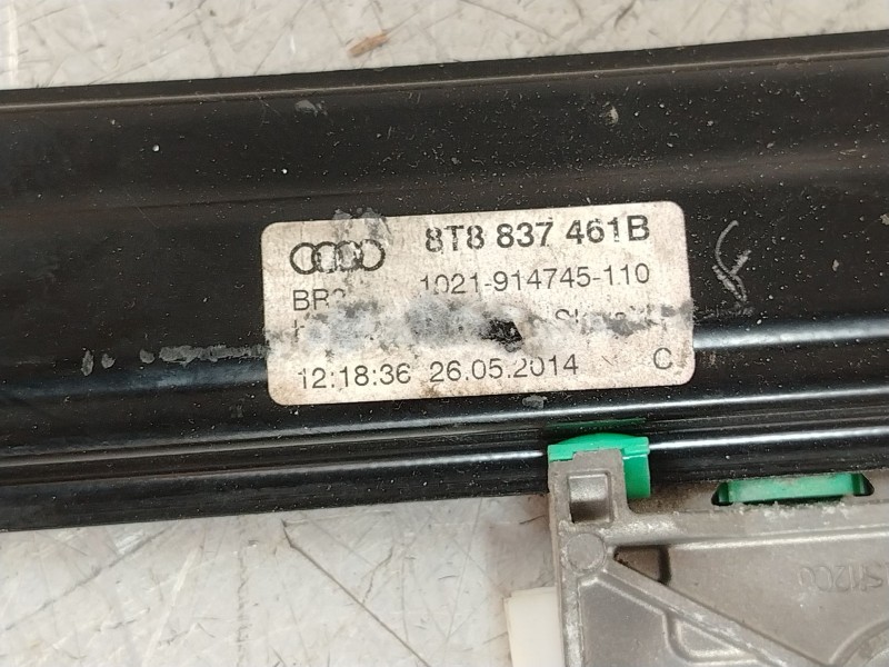Recambio de elevalunas delantero izquierdo para audi a5 sportback (8ta) 3.0 tdi referencia OEM IAM 8T8837461B 8T0959801B 
