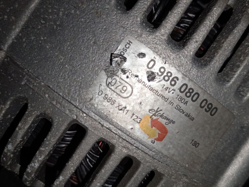 Recambio de alternador para audi a6 c6 (4f2) 3.0 tdi quattro referencia OEM IAM 0986080090  