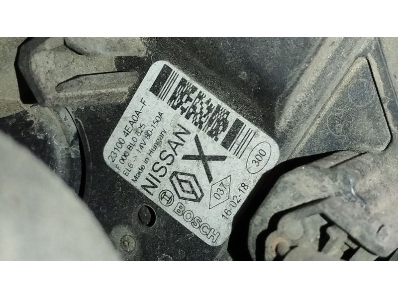 Recambio de alternador para nissan qashqai ii (j11, j11_) 1.5 dci referencia OEM IAM 231004EA0A F000BL0825 