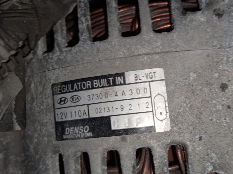 Recambio de alternador para kia sorento i (jc) 2.5 crdi referencia OEM IAM 373004A300 021319212 