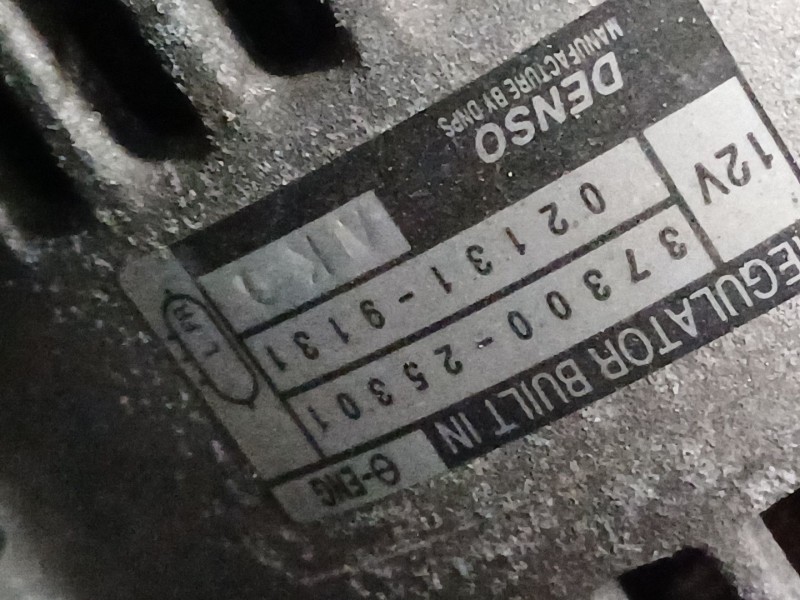 Recambio de alternador para hyundai sonata v (nf) 2.4 referencia OEM IAM 3730025301  