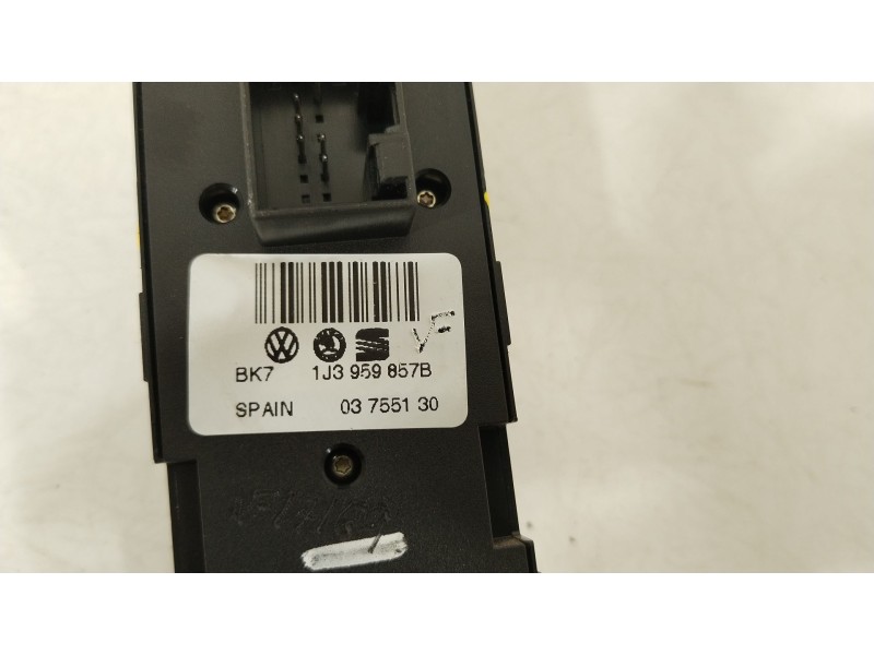 Recambio de mando elevalunas delantero izquierdo para seat leon (1m1) 1.9 tdi referencia OEM IAM 1J3959857B 03755130 