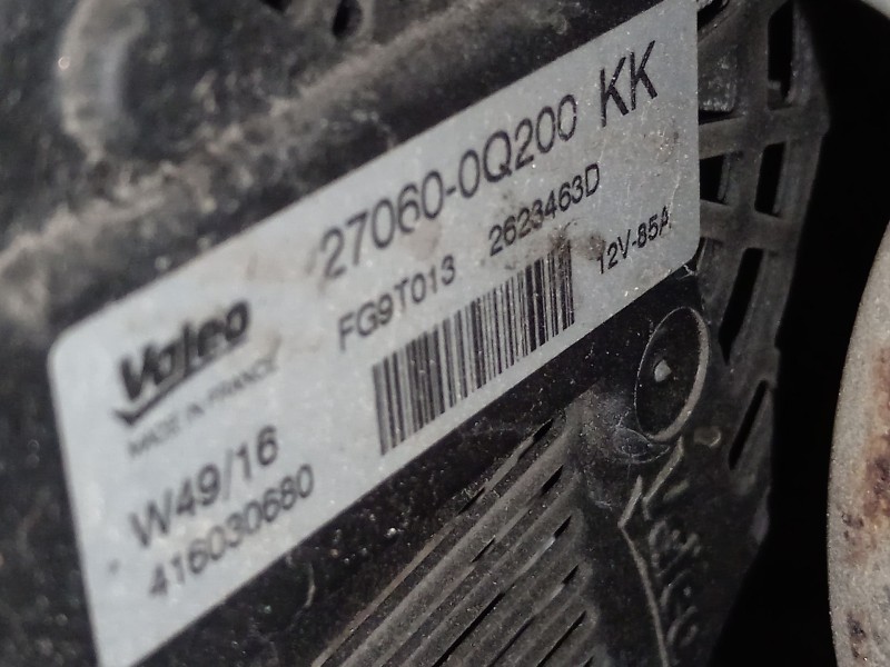 Recambio de alternador para toyota yaris (_p13_) 1.0 (ksp130_) referencia OEM IAM 270600Q200 FG9T013 416030680
