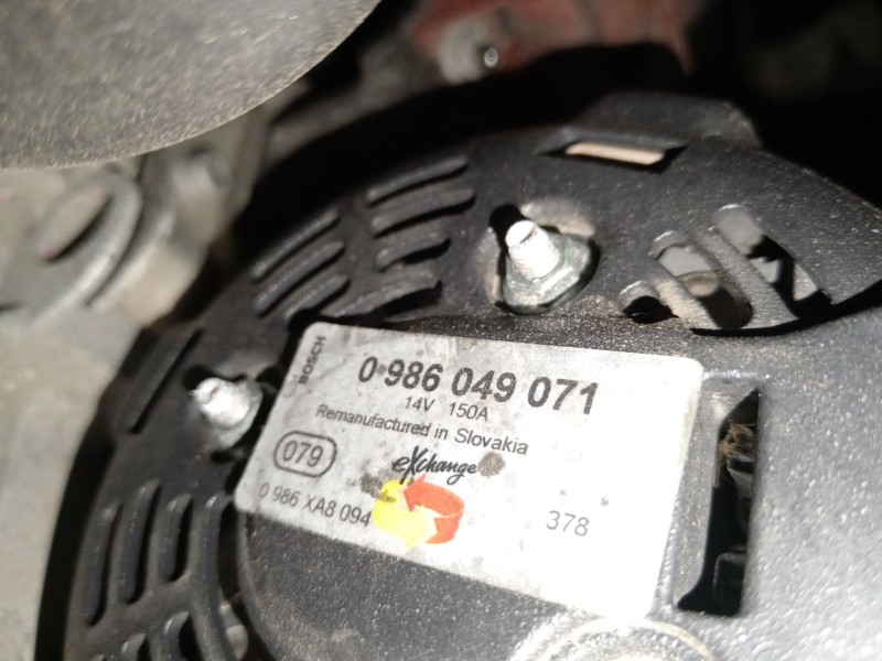 Recambio de alternador para ford kuga i 2.0 tdci 4x4 referencia OEM IAM 0986049071 3M5710300YE 1708322
