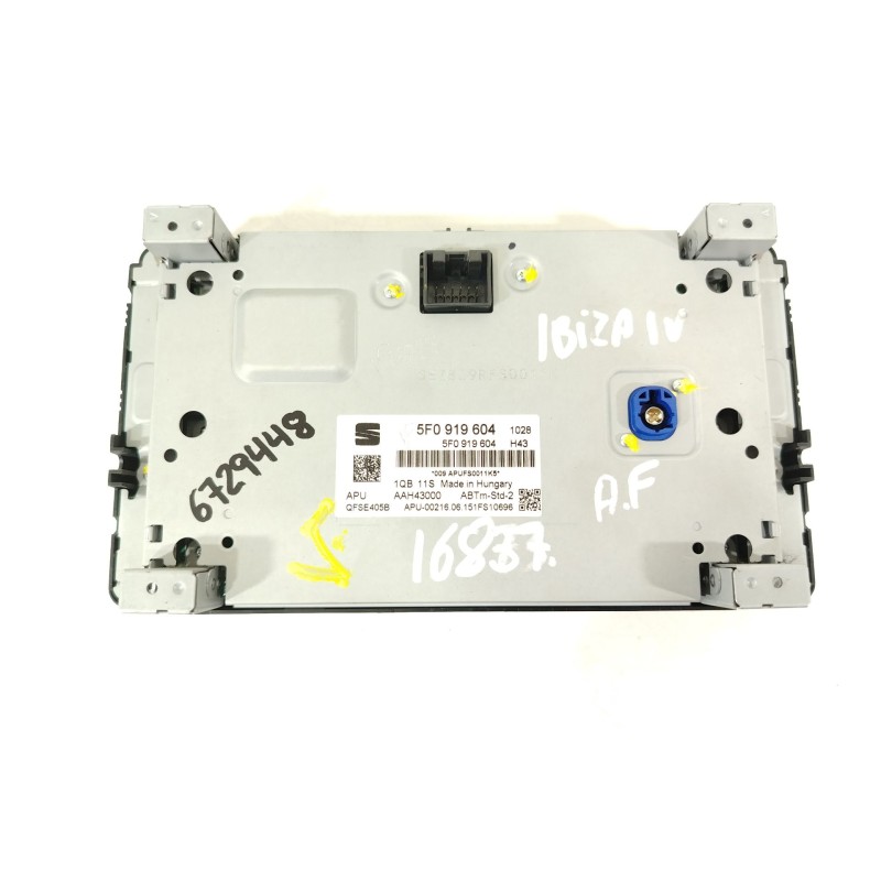 Recambio de sistema audio / radio cd para seat ibiza iv (6j5, 6p1) 1.4 tdi referencia OEM IAM 5F0919604  