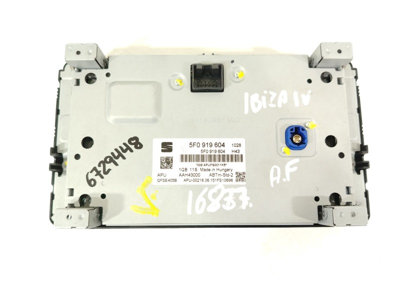 Recambio de sistema audio / radio cd para seat ibiza iv (6j5, 6p1) 1.4 tdi referencia OEM IAM 5F0919604  