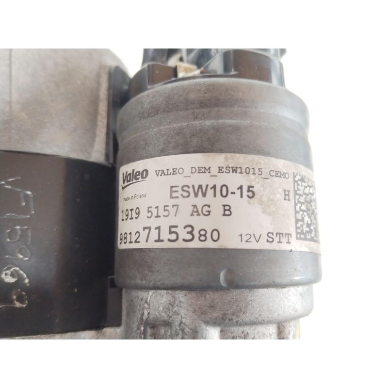 Recambio de motor arranque para citroën c3 iii (sx) 1.2 puretech 82 referencia OEM IAM 9812715380  