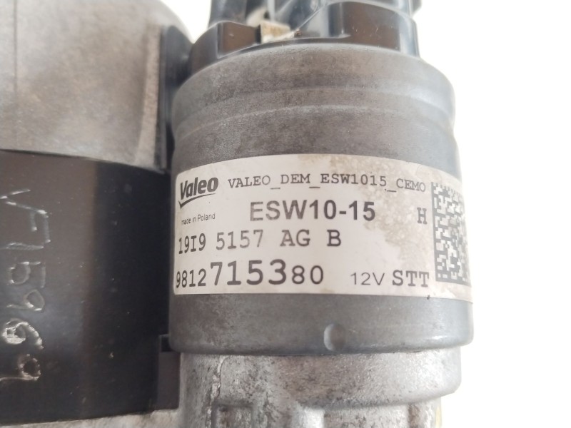 Recambio de motor arranque para citroën c3 iii (sx) 1.2 puretech 82 referencia OEM IAM 9812715380  