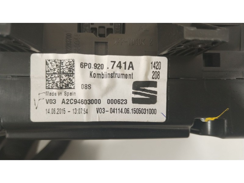 Recambio de cuadro instrumentos para seat ibiza iv (6j5, 6p1) 1.4 tdi referencia OEM IAM 6P0920741A A2C94603000 