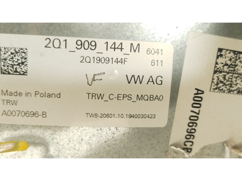Recambio de columna direccion para audi a1 sportback (gba) 30 tfsi referencia OEM IAM 2Q1423510AK 2Q1909144M 