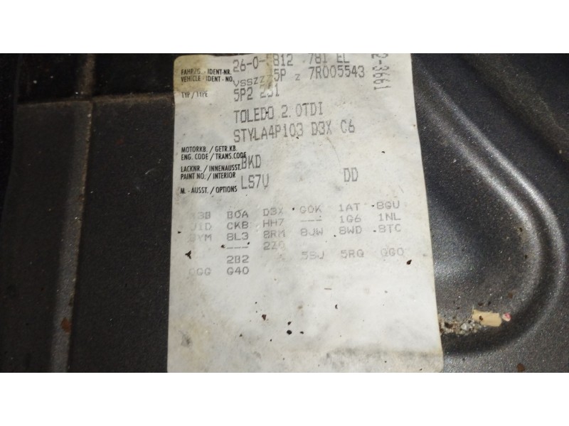 Recambio de motor completo para seat toledo iii (5p2) 2.0 tdi referencia OEM IAM BKD  