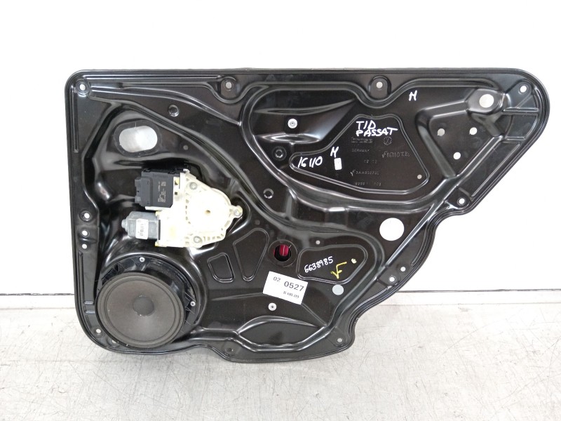 Recambio de elevalunas trasero derecho para volkswagen passat b7 (362) 2.0 tdi referencia OEM IAM 3AA839756 3AA959704A 3AA959794
