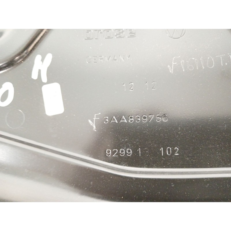Recambio de elevalunas trasero derecho para volkswagen passat b7 (362) 2.0 tdi referencia OEM IAM 3AA839756 3AA959704A 3AA959794