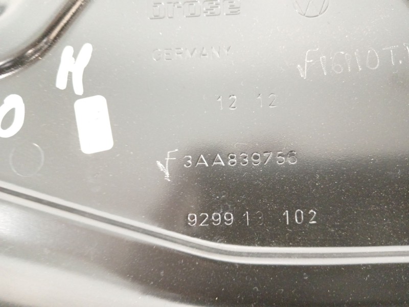 Recambio de elevalunas trasero derecho para volkswagen passat b7 (362) 2.0 tdi referencia OEM IAM 3AA839756 3AA959704A 3AA959794