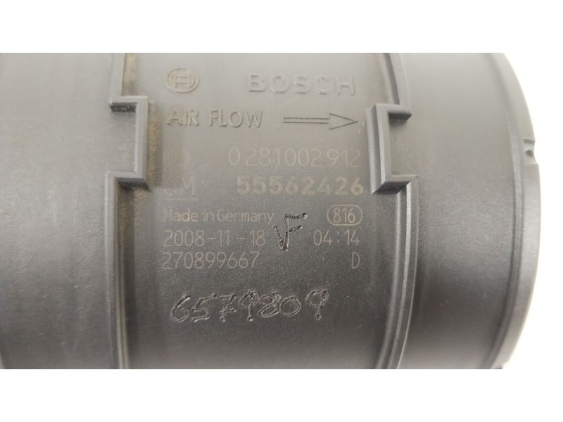 Recambio de caudalimetro para opel insignia a (g09) 2.0 cdti (68) referencia OEM IAM 55562426 0281002912 