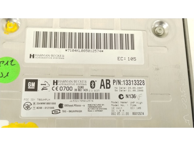 Recambio de modulo electronico para opel insignia a (g09) 2.0 cdti (68) referencia OEM IAM 13313328  