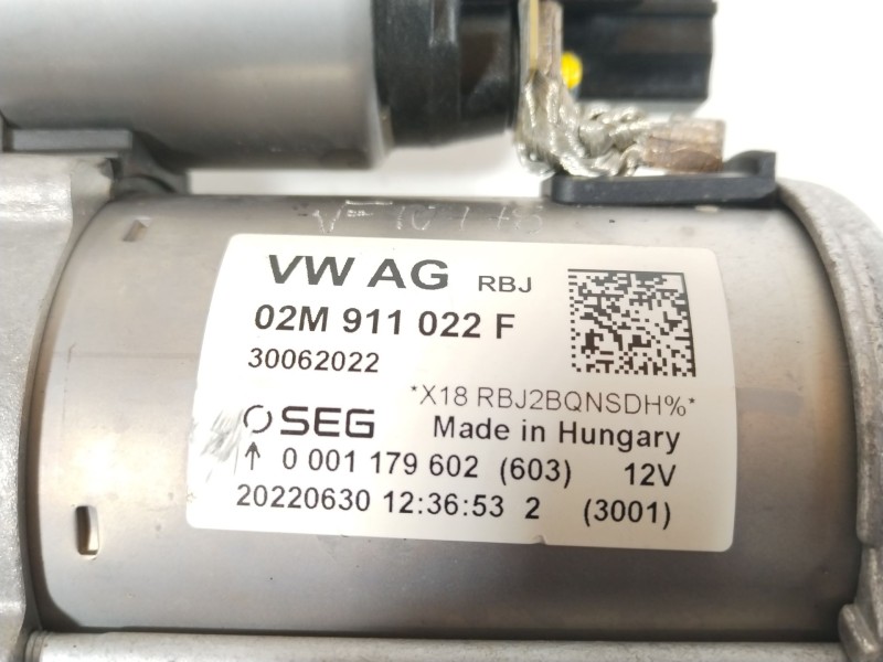 Recambio de motor arranque para seat ibiza (kj1) fr referencia OEM IAM 02M911022F 0001179602 