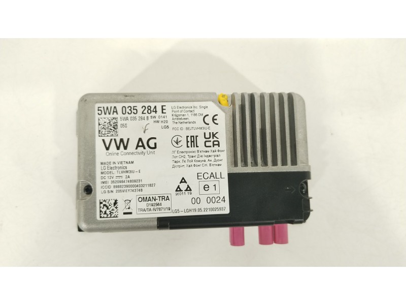 Recambio de modulo electronico para seat ibiza (kj1) fr ib referencia OEM IAM 5WA035284E 5WA035284B 