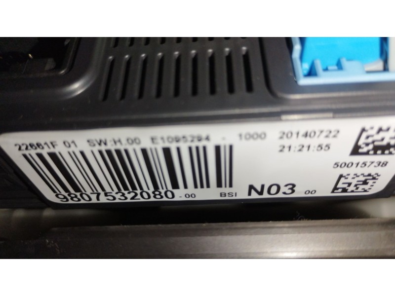 Recambio de caja reles / fusibles para peugeot 208 i (ca_, cc_) 1.6 hdi referencia OEM IAM 9807532080  