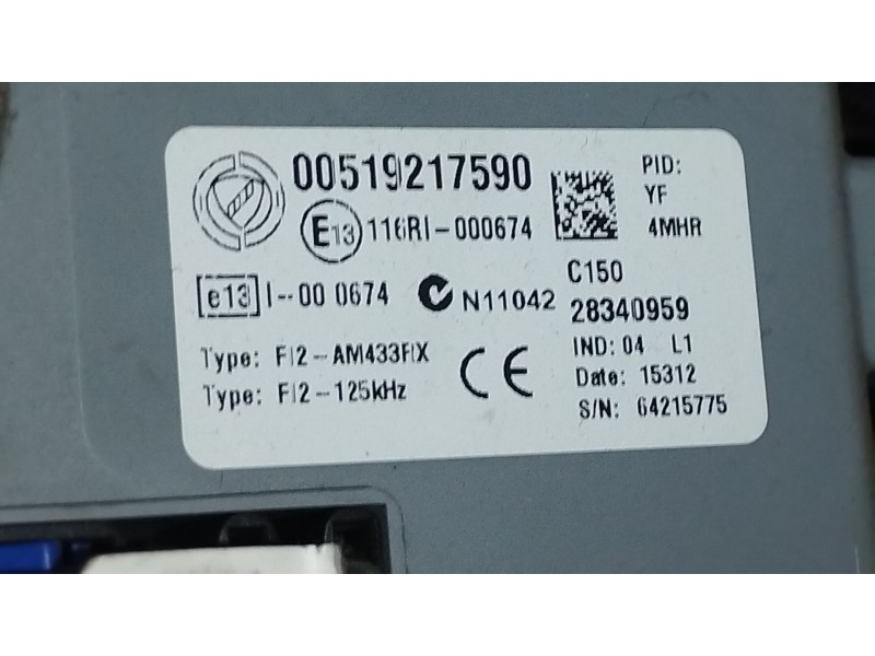Recambio de caja reles / fusibles para fiat doblo cargo (263_) 1.6 d multijet referencia OEM IAM 51921759 00519217590 