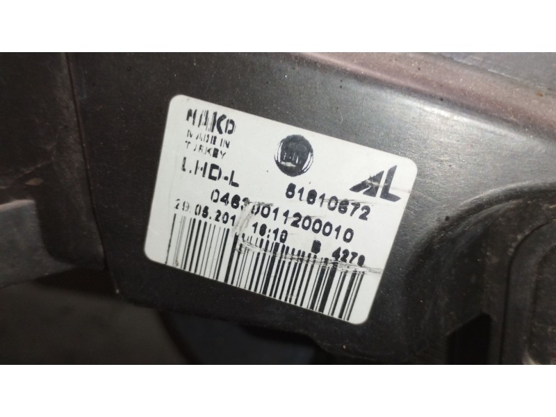 Recambio de faro izquierdo para fiat doblo cargo (263_) 1.6 d multijet referencia OEM IAM 51810672  